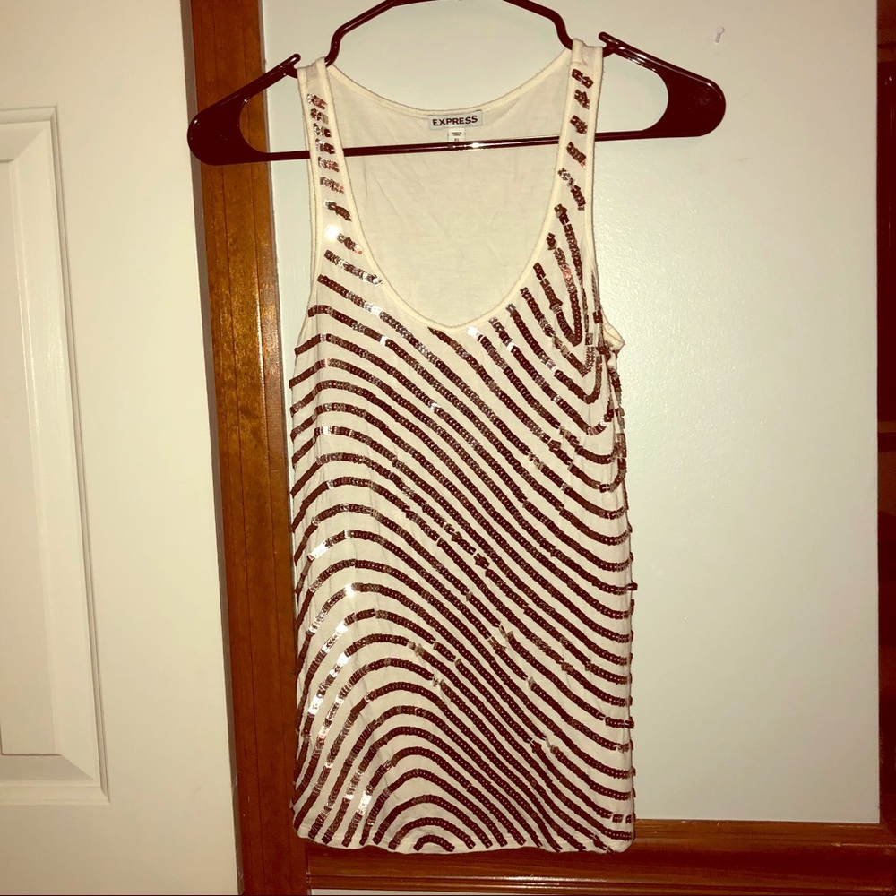 Sparkly sequence Tank-top